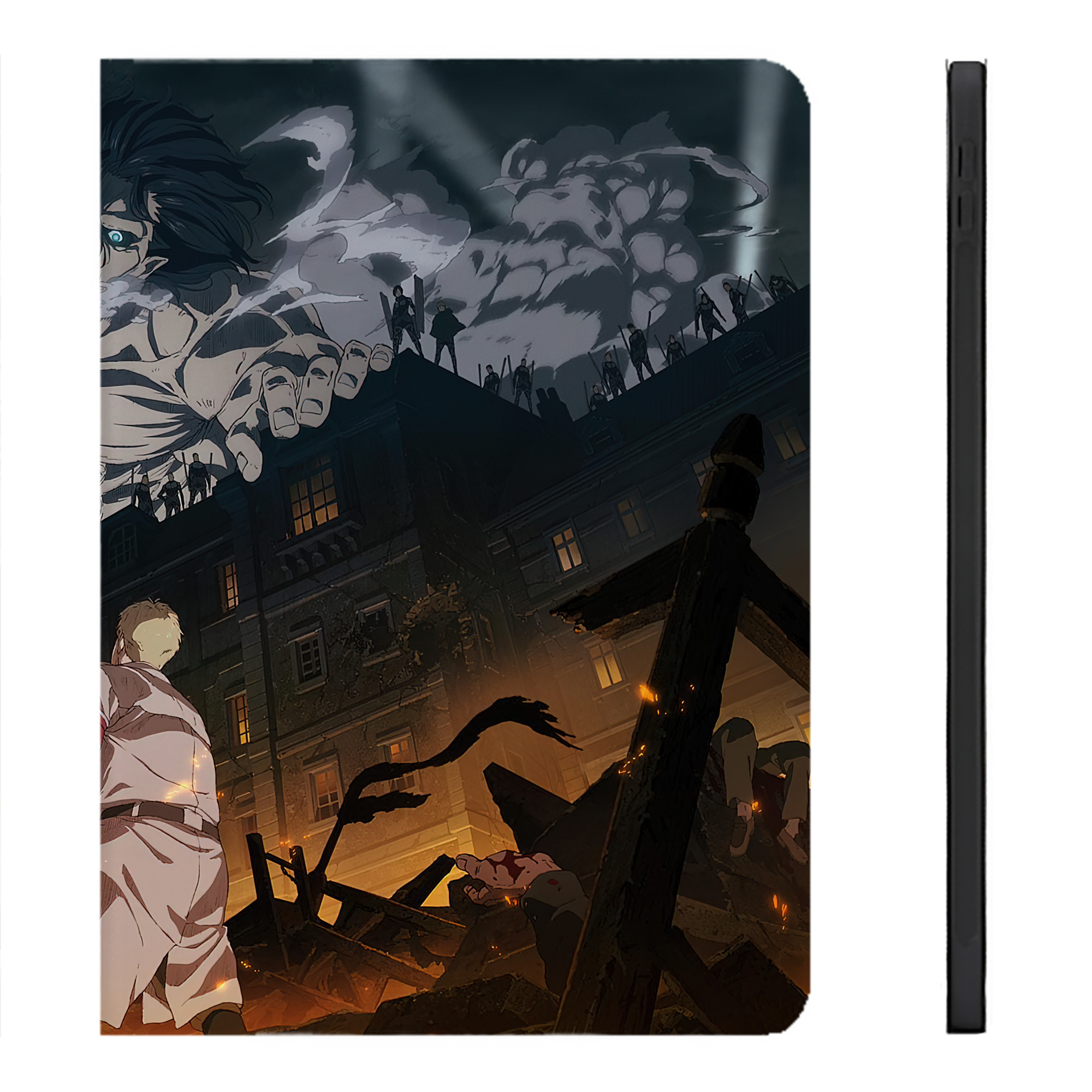 （画像用） 進撃の巨人 Attack on Titan IPadケース ペンホルダー付き ブックスタイルデザイン